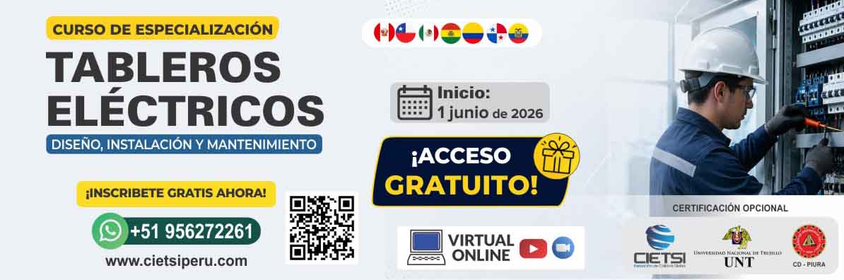 curso gratuito en dise  o  instalaciOn y mantenimiento de tableros elEctricos 2026